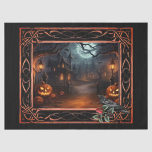 Papel De Seda Página de desalojo de Halloween con fantasía enmar