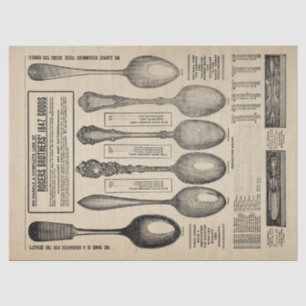 Papel De Seda Página de desenlace del catálogo de cucharas de vi