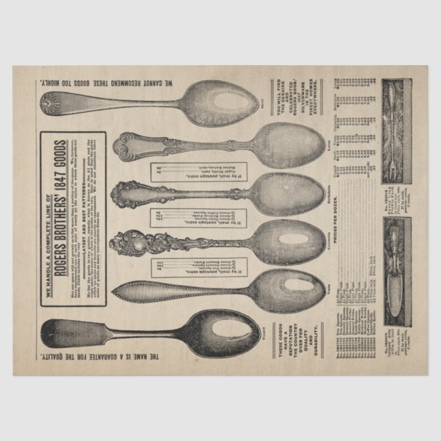 Papel De Seda Página de desenlace del catálogo de cucharas de vi (Anverso)