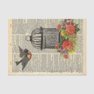 Papel De Seda Página de diccionario de vintage Página de descodi