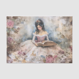 Papel De Seda Página de Tejido de la Princesa de Rococo
