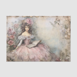 Papel De Seda Página de Tejido de la Princesa de Rococo