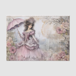 Papel De Seda Página de Tejido de la Princesa de Rococo