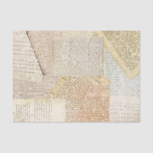 Papel De Seda Página Libro de Vintage (Anverso)