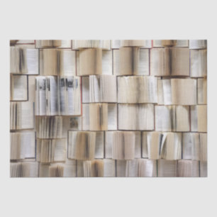 Papel De Seda Páginas de libros de libros abiertos de vintage