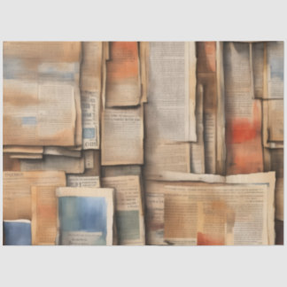 Papel De Seda Páginas de libros desteñidas