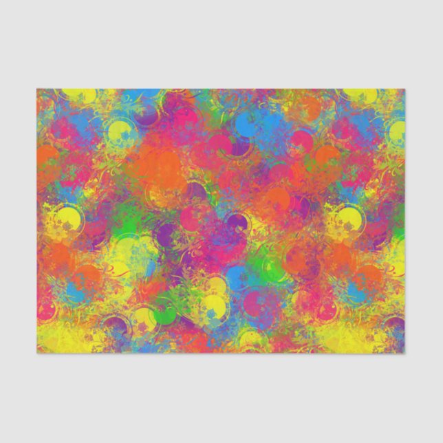 Papel De Seda Paint CKC Can Florals-TISSUE WRAPPER PAPER (Anverso)