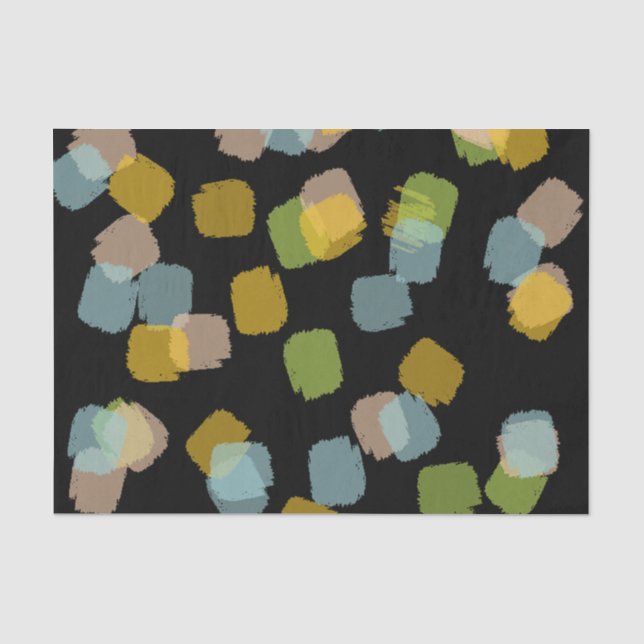 Papel De Seda Paint Squares Black (Anverso)