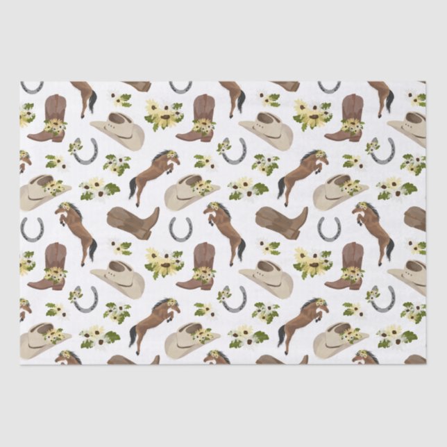 Papel De Seda País y floral (Anverso)