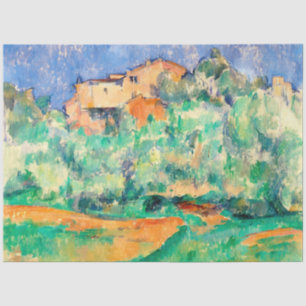 Papel De Seda Paisaje con una casa, Cezanne