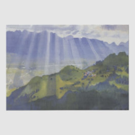 Papel De Seda Paisaje de montaña en Suiza (Serebriakova)