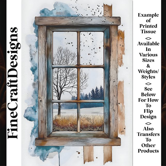 Papel De Seda Paisaje de nieve invernal a través de la desconexi (Subido por el creador)