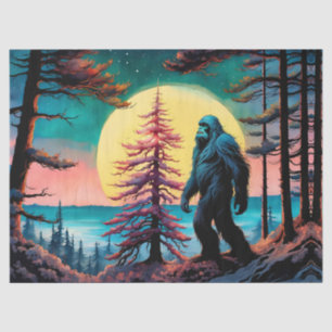 Papel De Seda Paisaje de Squatchin' Colorous Sasquatch