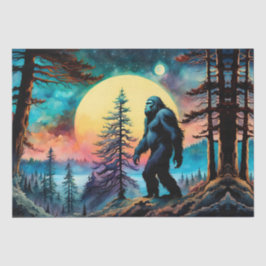 Papel De Seda Paisaje de Squatchin' Colorous Sasquatch
