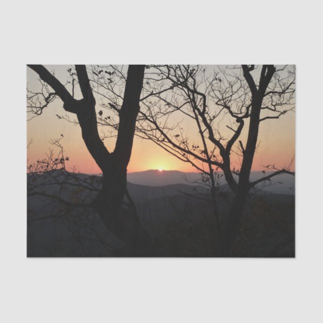 Papel De Seda Paisaje del Parque Nacional Shenandoah Sunset (Anverso)