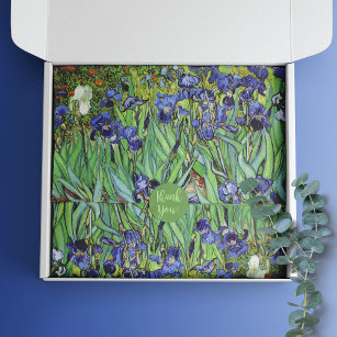 Papel De Seda Paisaje floral de Irises Vincent van Gogh