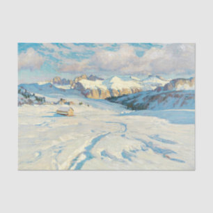 Papel De Seda Paisaje invernal