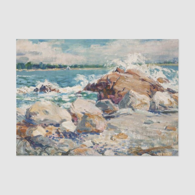 Papel De Seda Paisaje marino de Matilda Browne (Anverso)