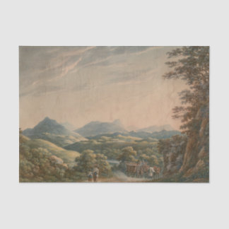 Papel De Seda Paisaje montañoso
