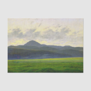 Papel De Seda Paisaje montañoso, Harz por Caspar Friedrich