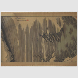 Papel De Seda Paisaje natural tradicional japonés vintage No1