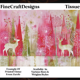 Papel De Seda Paisaje Navideño Abstracto Moderno EP5 Decoupage