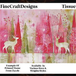 Papel De Seda Paisaje Navideño Abstracto Moderno EP5 Decoupage