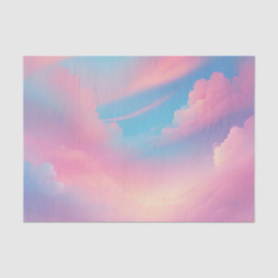 Papel De Seda Paisaje nublado de ensueño tranquilo