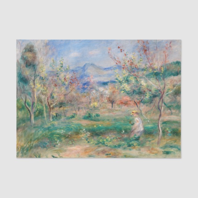 Papel De Seda Paisaje, Renoir (Anverso)