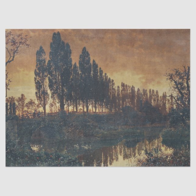 Papel De Seda Paisaje rural en Baviera (Alemania) (Anverso)