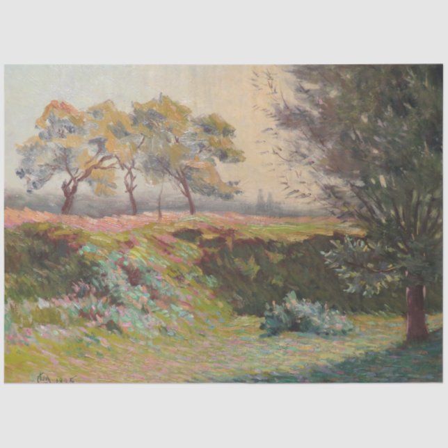 Papel De Seda Paisaje rural (por Léo Gausson) (Anverso)