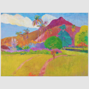 Papel De Seda Paisaje tahitiano, Gauguin