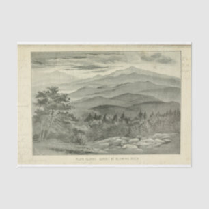 Papel De Seda Paisajes Montañas del Amanecer Ephemera Decoupage