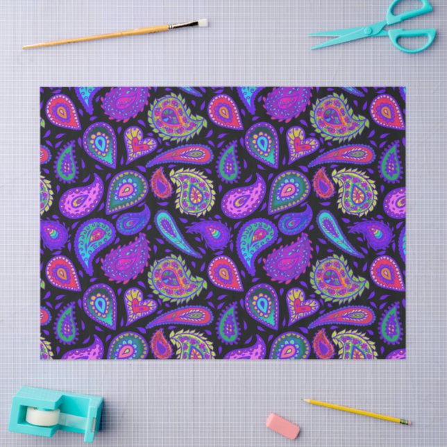 Papel De Seda Paisley Perfection Bonito (Artesanía)