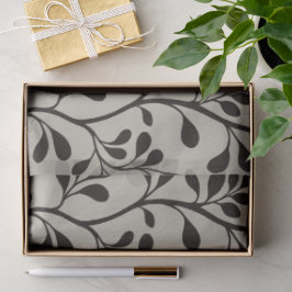 Papel De Seda Paisley Waltz Minimalist Botanical Silhouettes