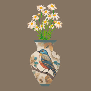 Papel De Seda Pájaro Artesanal en Rama Decoupage