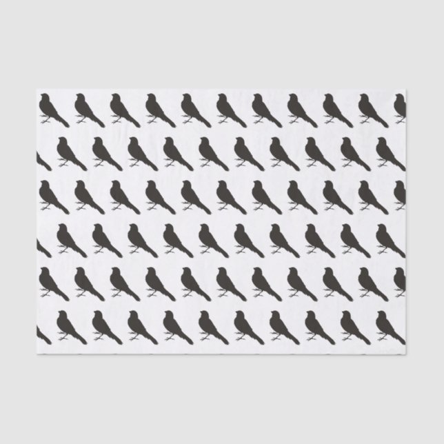 Papel De Seda Pájaro canario permanente (Anverso)