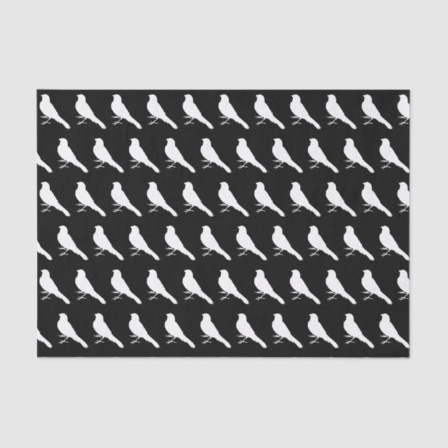 Papel De Seda Pájaro canario permanente (Anverso)