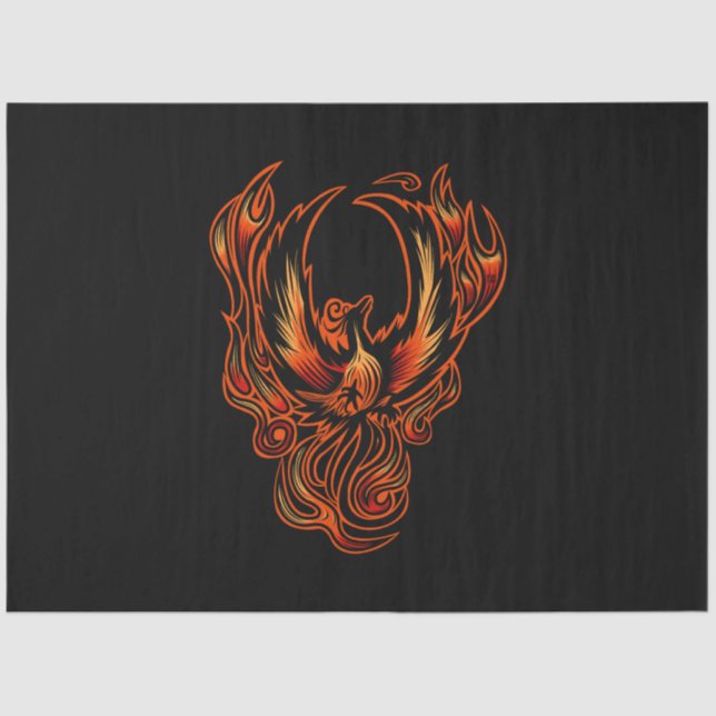 Papel De Seda Pájaro De Fuego (Anverso)