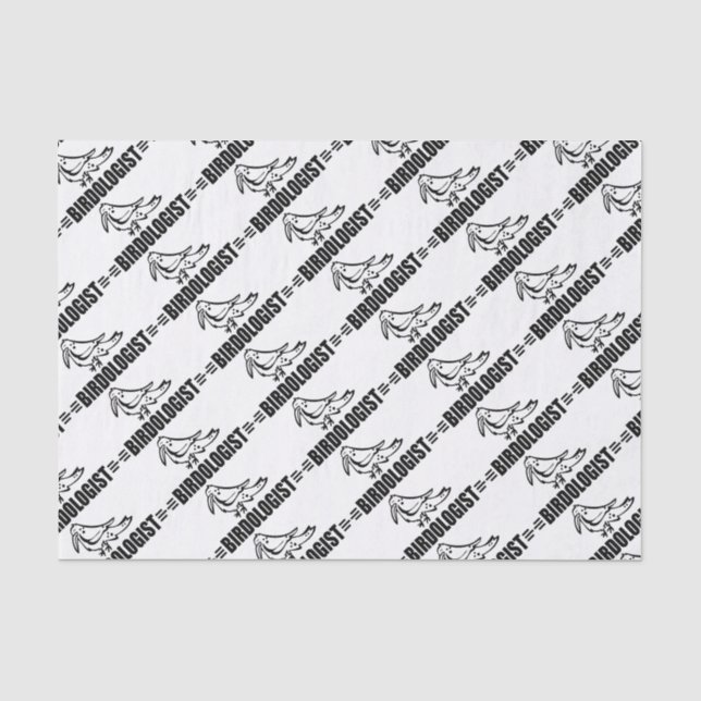 Papel De Seda Pájaro divertido para observadores de aves (Anverso)