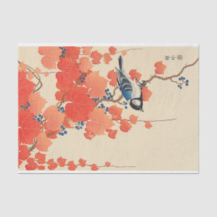 Papel De Seda Pájaro en marfil rojo, koson, ukiyoe