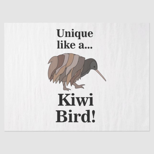 Papel De Seda Pájaro Kiwi (Anverso)