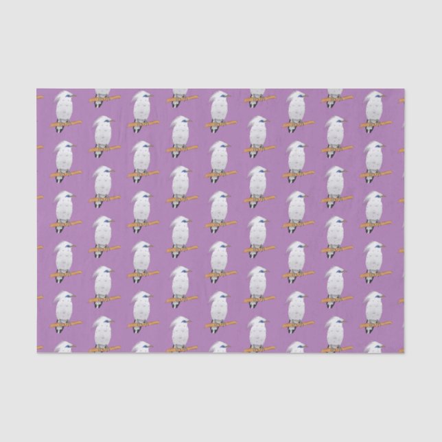 Papel De Seda Pájaro tropical exótico de Bali Mina (Anverso)