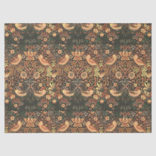 Papel De Seda Pájaros clásicos elegantes William Morris