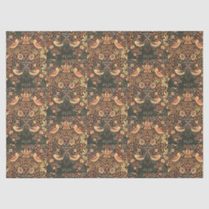 Papel De Seda Pájaros clásicos elegantes William Morris