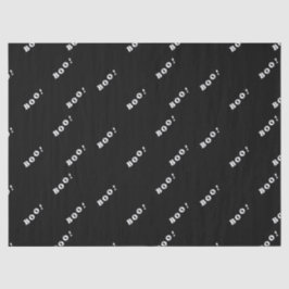 Papel De Seda Palabras abusivas de Halloween en negro