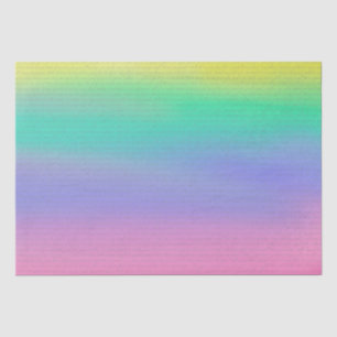 Papel De Seda Palabras de guión decorativas sobre el arcoiris
