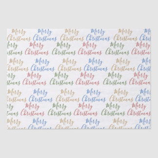 Papel De Seda Palabras del patrón de guiones coloridos de navida