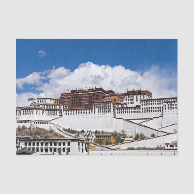 Papel De Seda palacio de Potala en Lhasa -Tibet (Anverso)