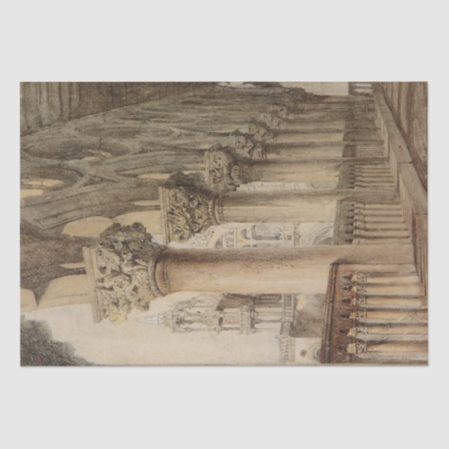 Papel De Seda Palacio Ducal (por John Ruskin) (Anverso)